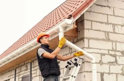 Pose et remplacement de gouttières à Bloye
